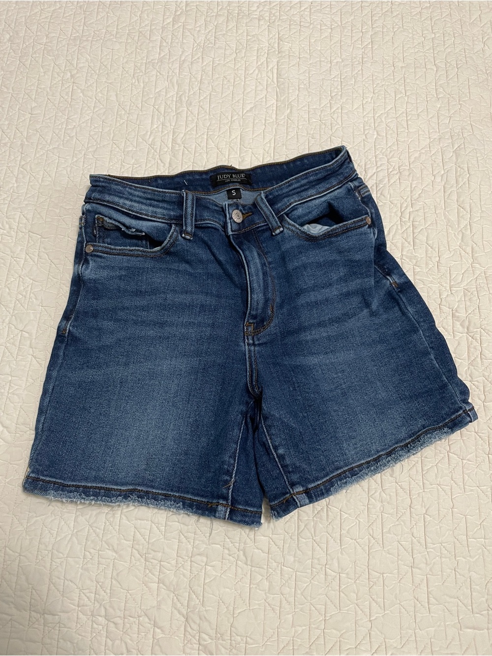 Judy Blue Dark Blue Denim Shorts